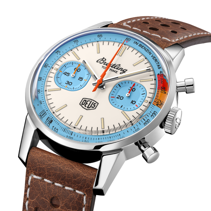 2023 Breitling Top Time Deus Limited Edition Sky Blue Steel White