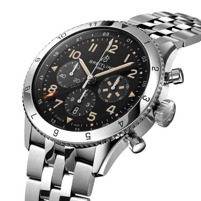 Super AVI B04 Chronograph GMT 46 P-51 Mustang超級飛行員世界時計時腕錶「野馬戰鬥機」特別版