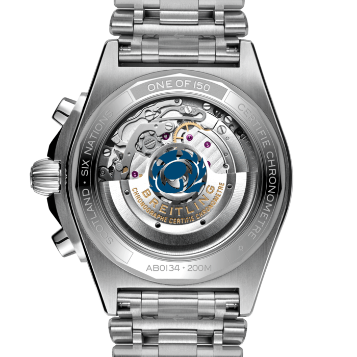 Chronomat B01 42 Six Nations Scotland Stainless steel - Blue AB0134A51C1A1  | Breitling