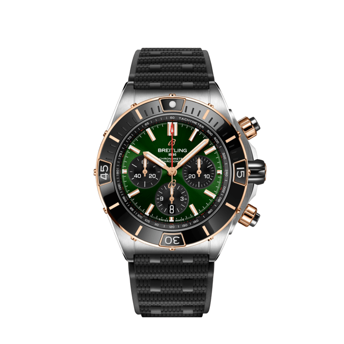 Super Chronomat B01 44, Acier inoxydable et or rouge 18 carats - Vert
La montre Breitling de haute performance adaptée à toutes vos envies.