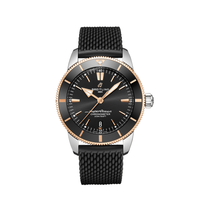 Superocean Heritage B20 Automatic 44, Acciaio inossidabile e oro rosso 18 carati - Nero
Ispirato al Superocean originale degli anni ’50, il Superocean Heritage combina un design dalle caratteristiche iconiche con un tocco di modernità. Sportivo ed elegante, il Superocean Heritage è la vera incarnazione dello stile acquatico.