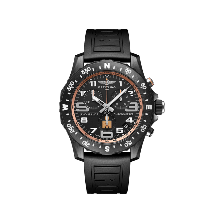 Endurance Pro IRONMAN® Finisher, Breitlight® - Black
Breitling’s IRONMAN® Finisher edition lightweight Endurance Pro watch.