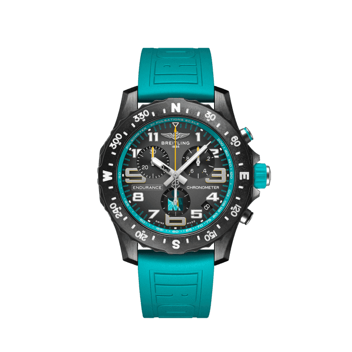 Endurance Pro 44 IRONMAN® 70.3 World Championship 2023, Breitlight® - Anthracite
Breitling’s IRONMAN® 70.3 World Championship edition ultra-lightweight Endurance Pro watch.