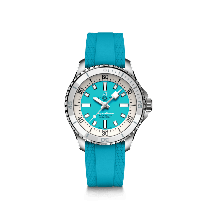 Superocean Automatic 36, Stainless steel - Turquoise
Performance and style for all your water-based pursuits.