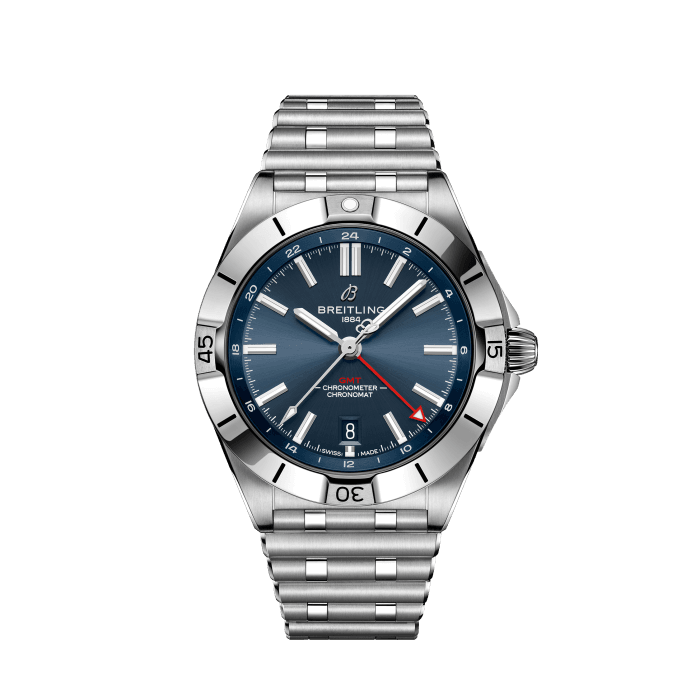 Chronomat Automatic GMT 40, Stainless steel - Blue
Globetrotter style