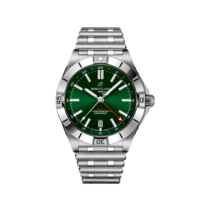 Chronomat Automatic GMT 40, Acier inoxydable - Vert
Style globe-trotter