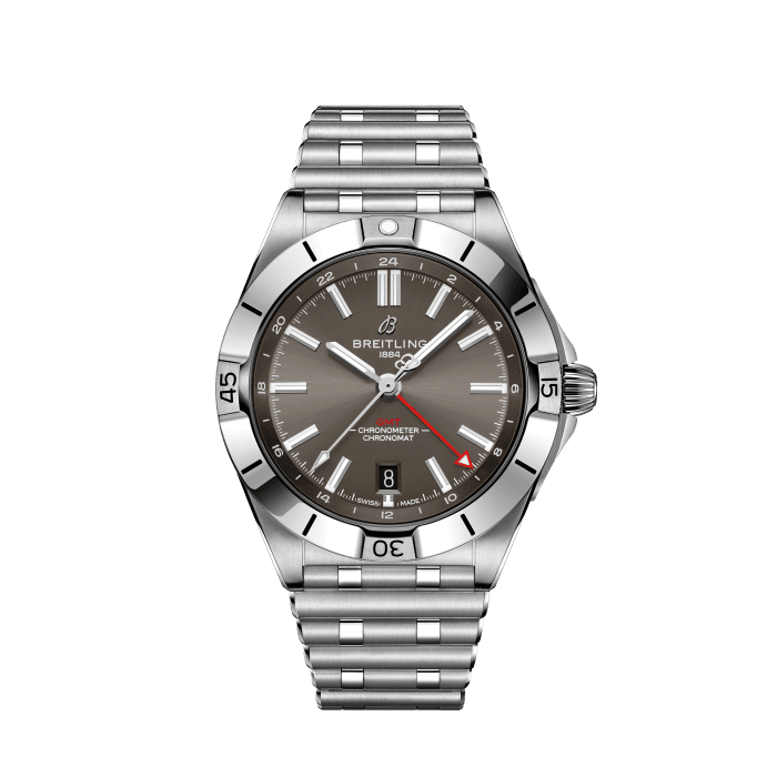 Chronomat Automatic GMT 40, Stainless steel - Anthracite
Globetrotter style