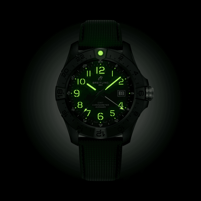 Avenger Automatic GMT 44 Night Mission Ceramic Carbon S32320101B1X1 Breitling