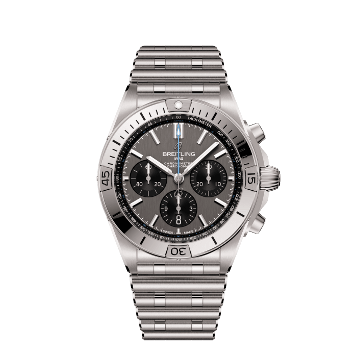 Chronomat B01 42, Titan - Anthrazit
Breitlings Uhr für jede Situation und Aktivität.