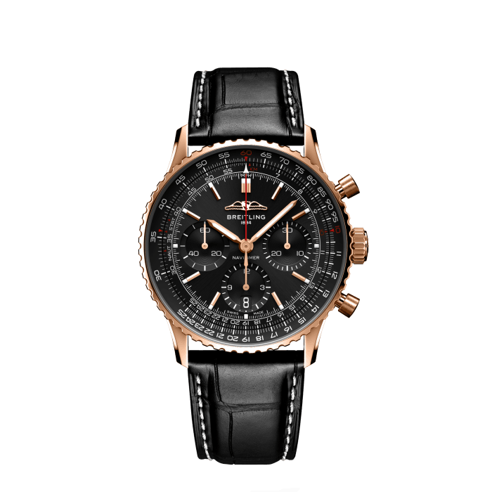 Navitimer B01 Chronograph 41 Japan Limited Edition, 18k red gold - Black
Breitling’s iconic pilot’s chronograph – for the journey.
