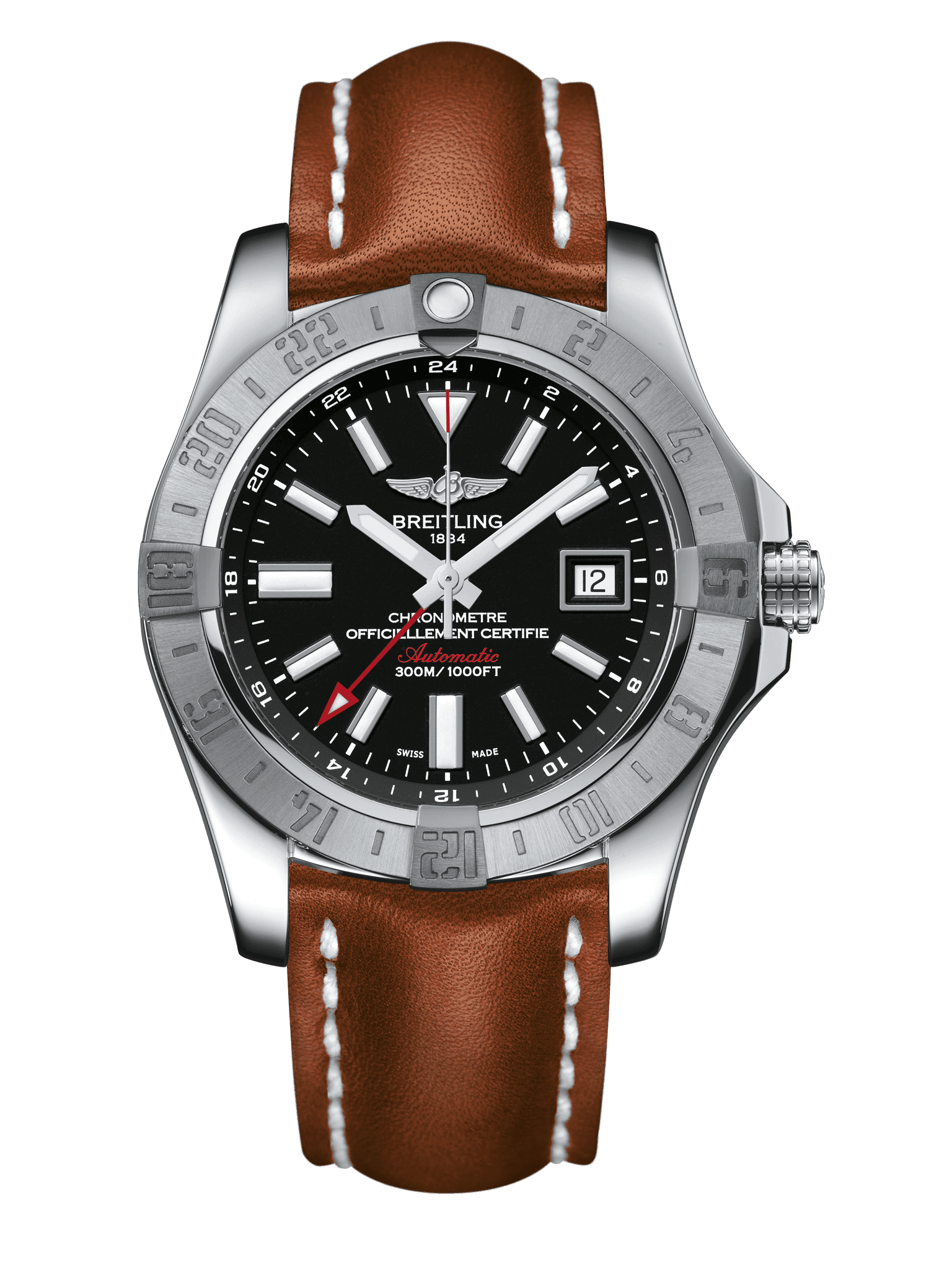 breitling timing space black steel