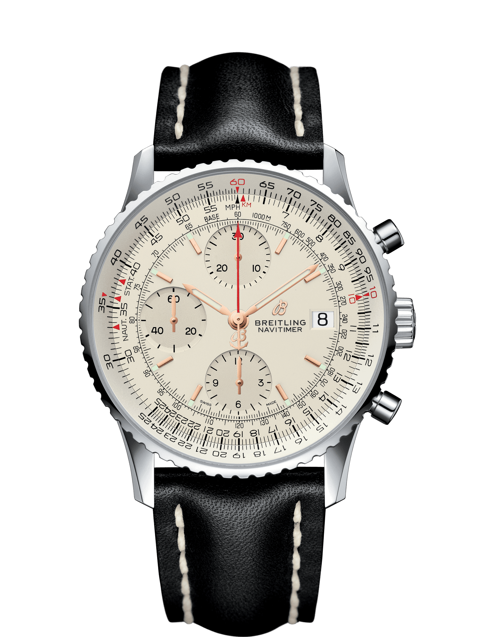 Brettlin Brettlin Brettlin Navigation Timer 8 Chronograph 43 A118C-1LBA Blue Dial New Watch Men