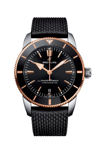 breitling Navitimer Chronometer GMT 46 Automatic Black Dial Crocodile Strap Men's Watch A24322121B2P2