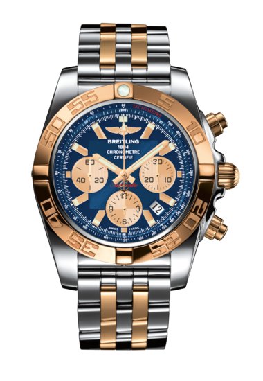 breitling blue and gold