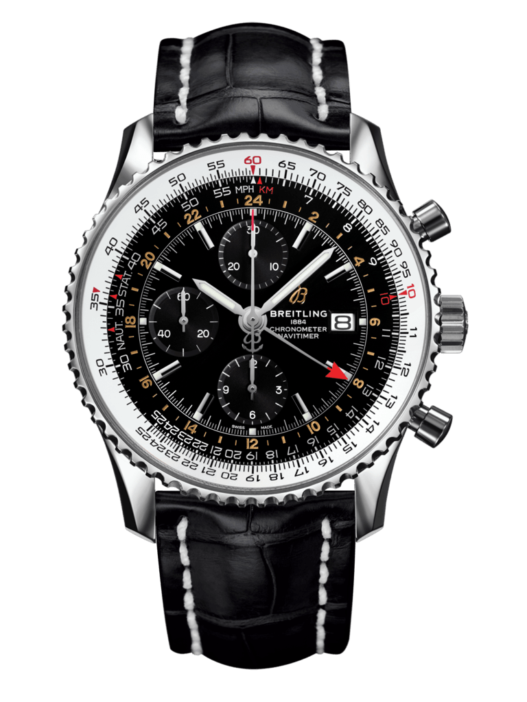 Navitimer Chronograph GMT 46航空計時世界時間腕錶 - A24322121B2P1
