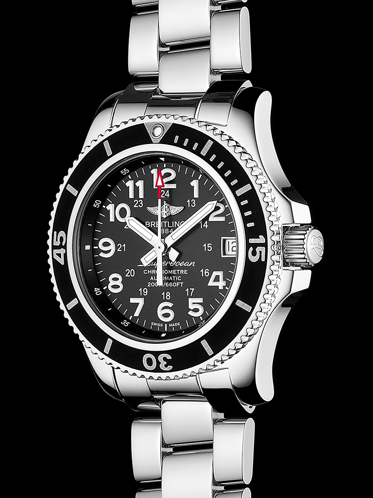 Britlin Ocean A17391 44mm stainless steel men's watchbreitling Ocean A17392 Steel and Black 44 mm Men's Watch